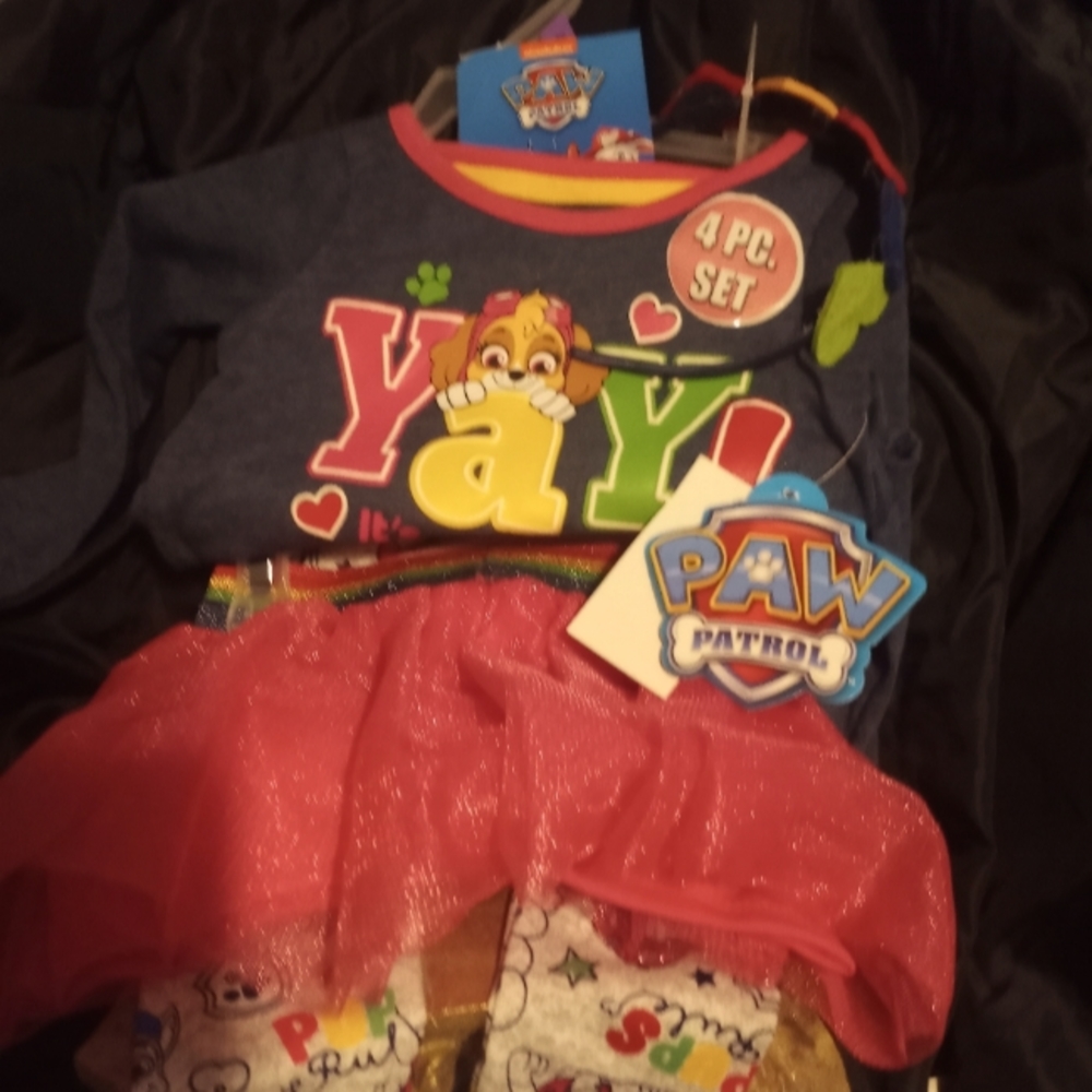 Four piece Paw Patrol set